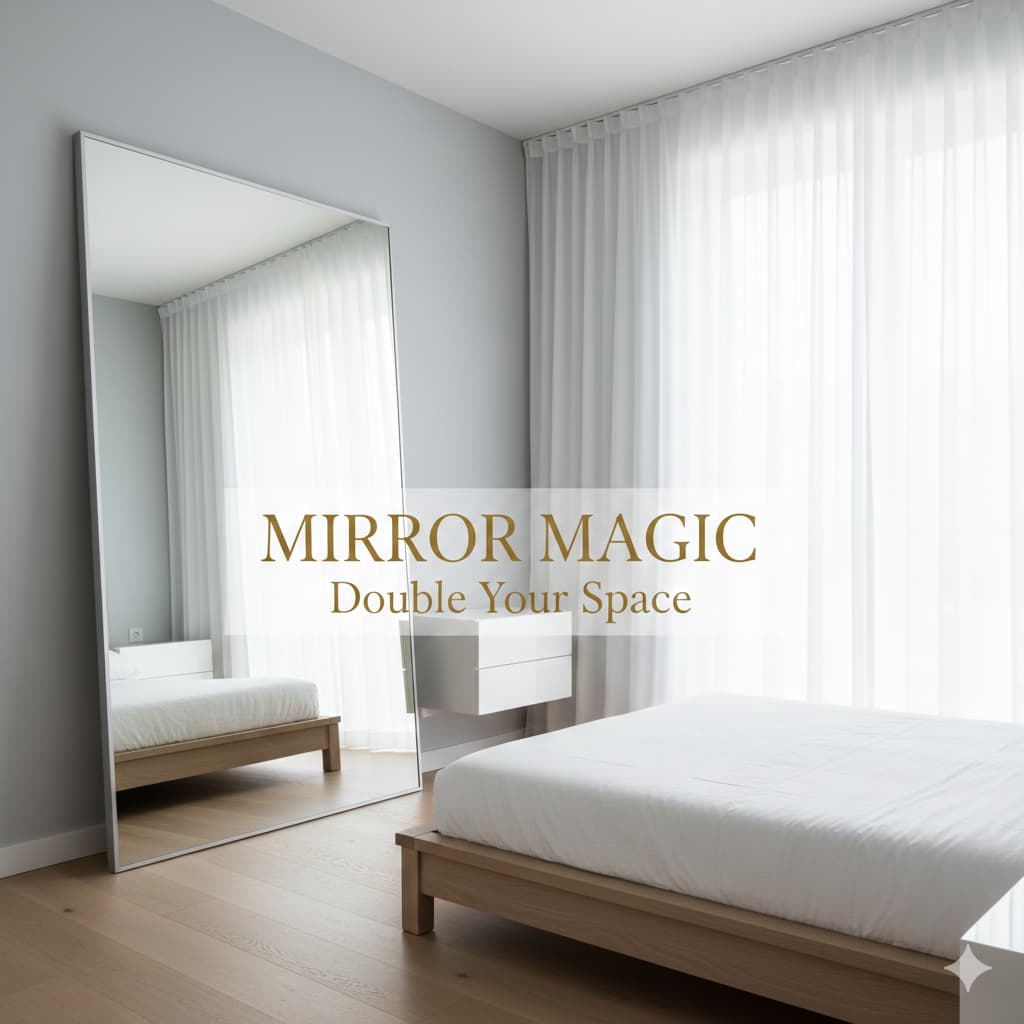 Compact single bedroom layout 100-120 square feet with twin bed, nightstand, dresser