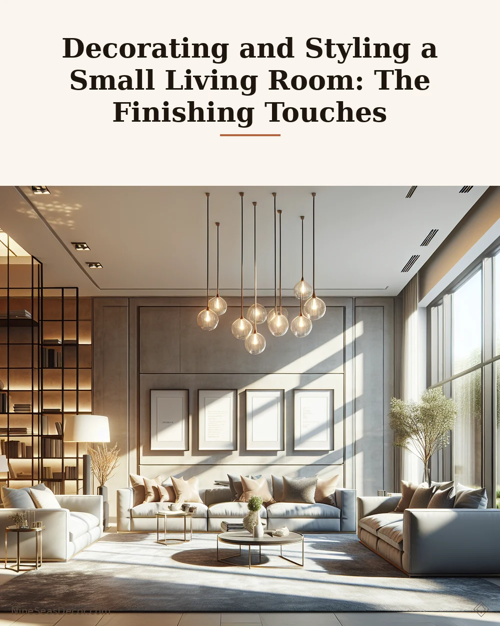 Decorating and Styling a Small Living Room: The Finishing Touches | NineSeasDecor.com