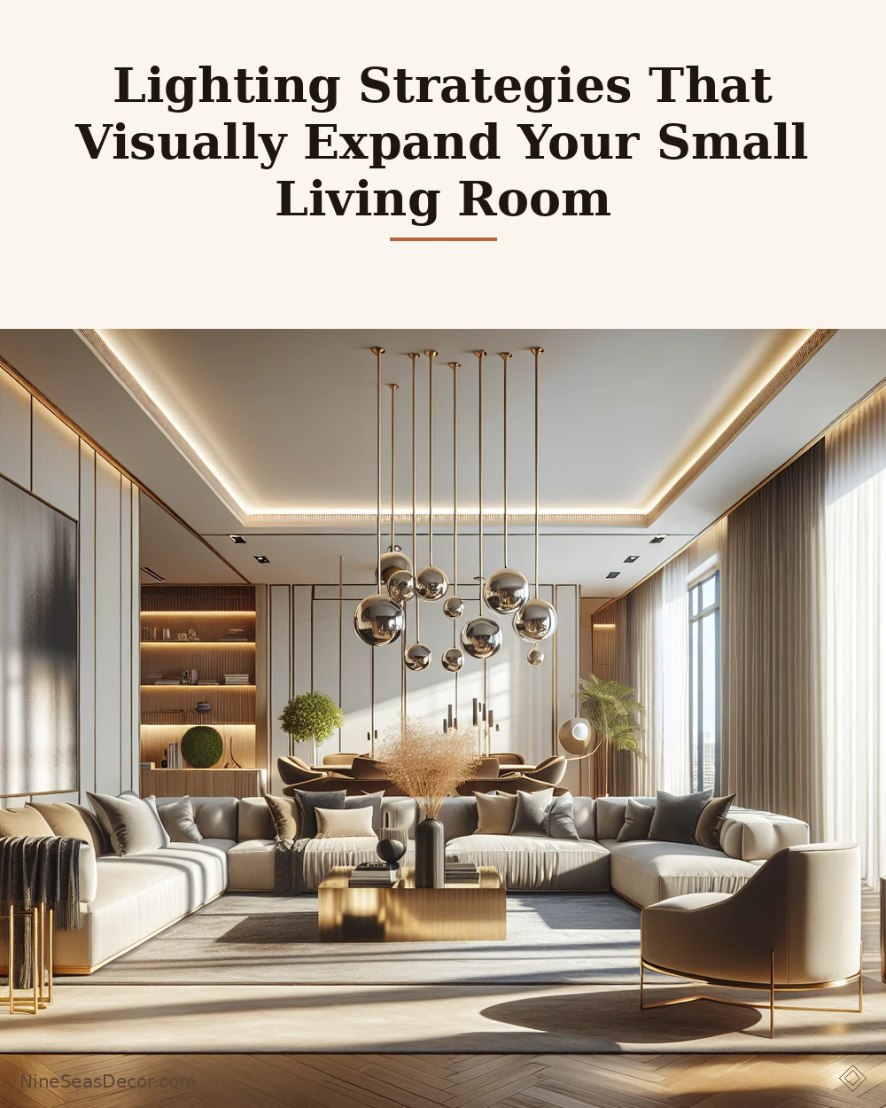 Lighting Strategies That Visually Expand Your Small Living Room | NineSeasDecor.com
