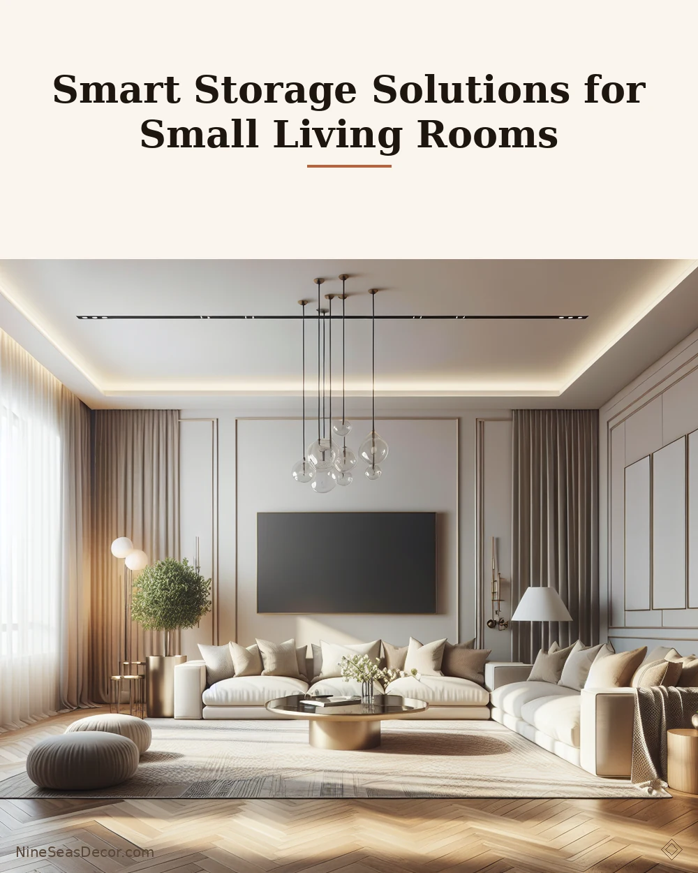 Smart Storage Solutions for Small Living Rooms | NineSeasDecor.com