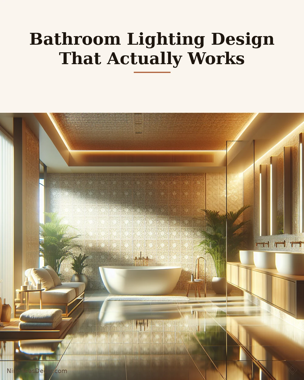 Bathroom Lighting Design That Actually Works | NineSeasDecor.com