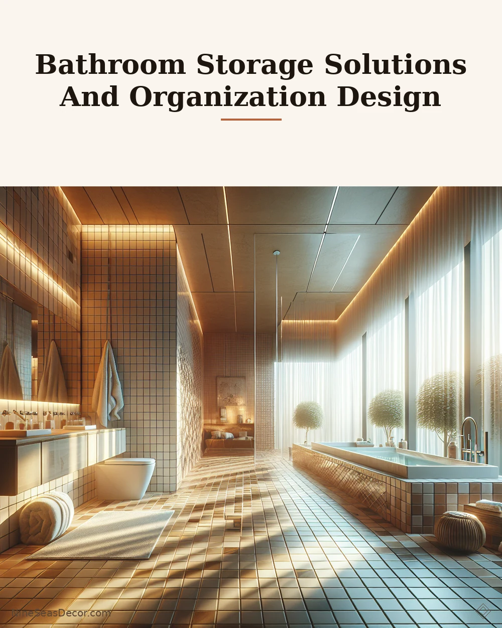 Bathroom Storage Solutions And Organization Design | NineSeasDecor.com