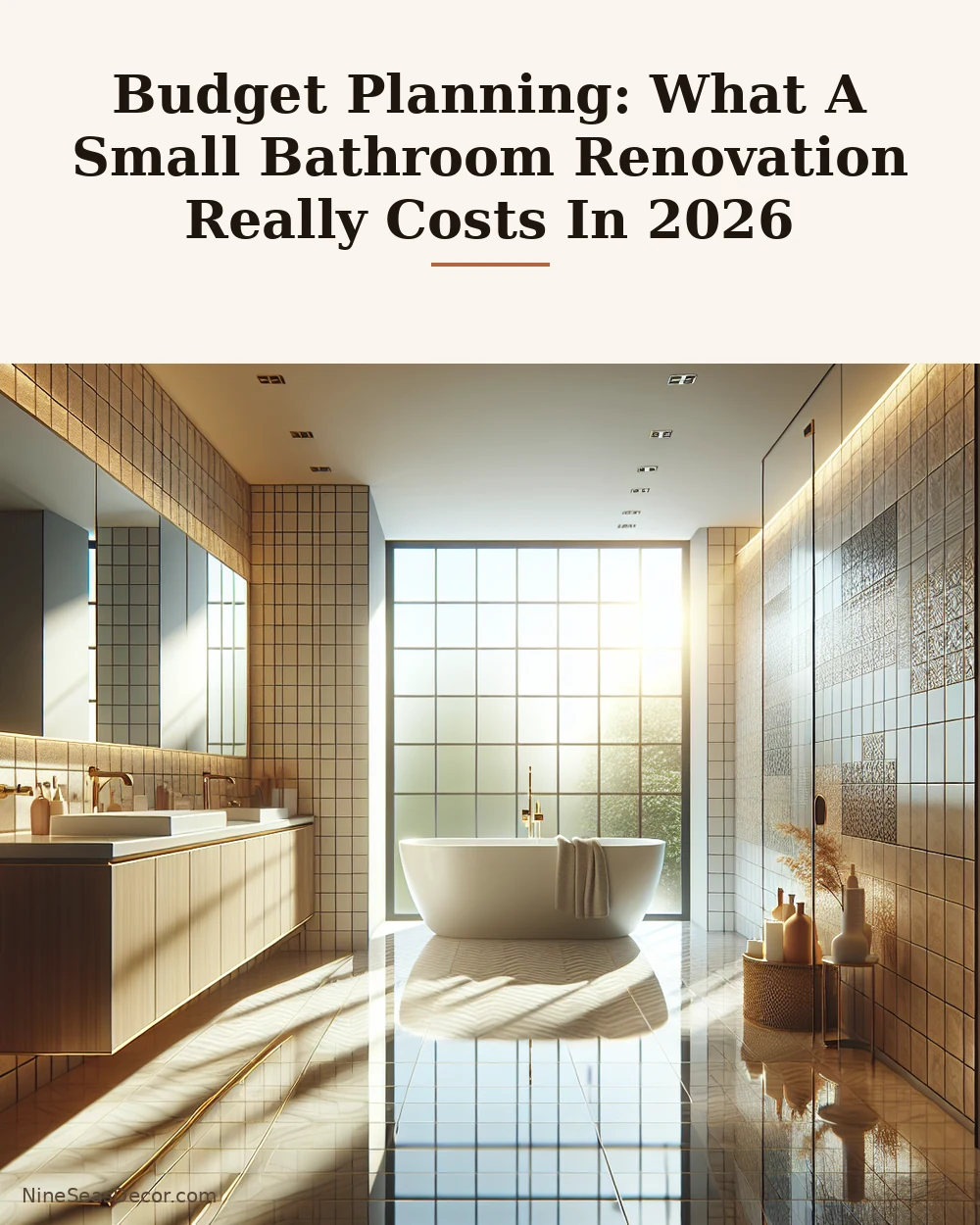 Budget Planning: What A Small Bathroom Renovation Really Costs In 2026 | NineSeasDecor.com