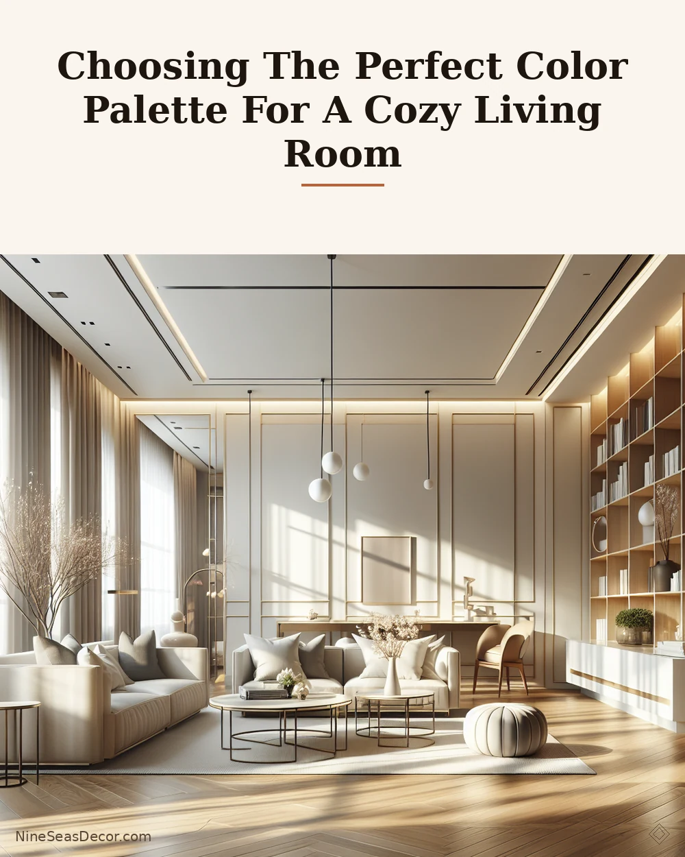 Choosing The Perfect Color Palette For A Cozy Living Room | NineSeasDecor.com