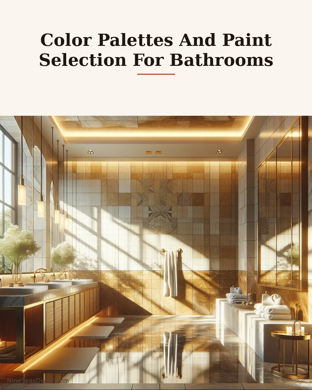 Color Palettes And Paint Selection For Bathrooms | NineSeasDecor.com