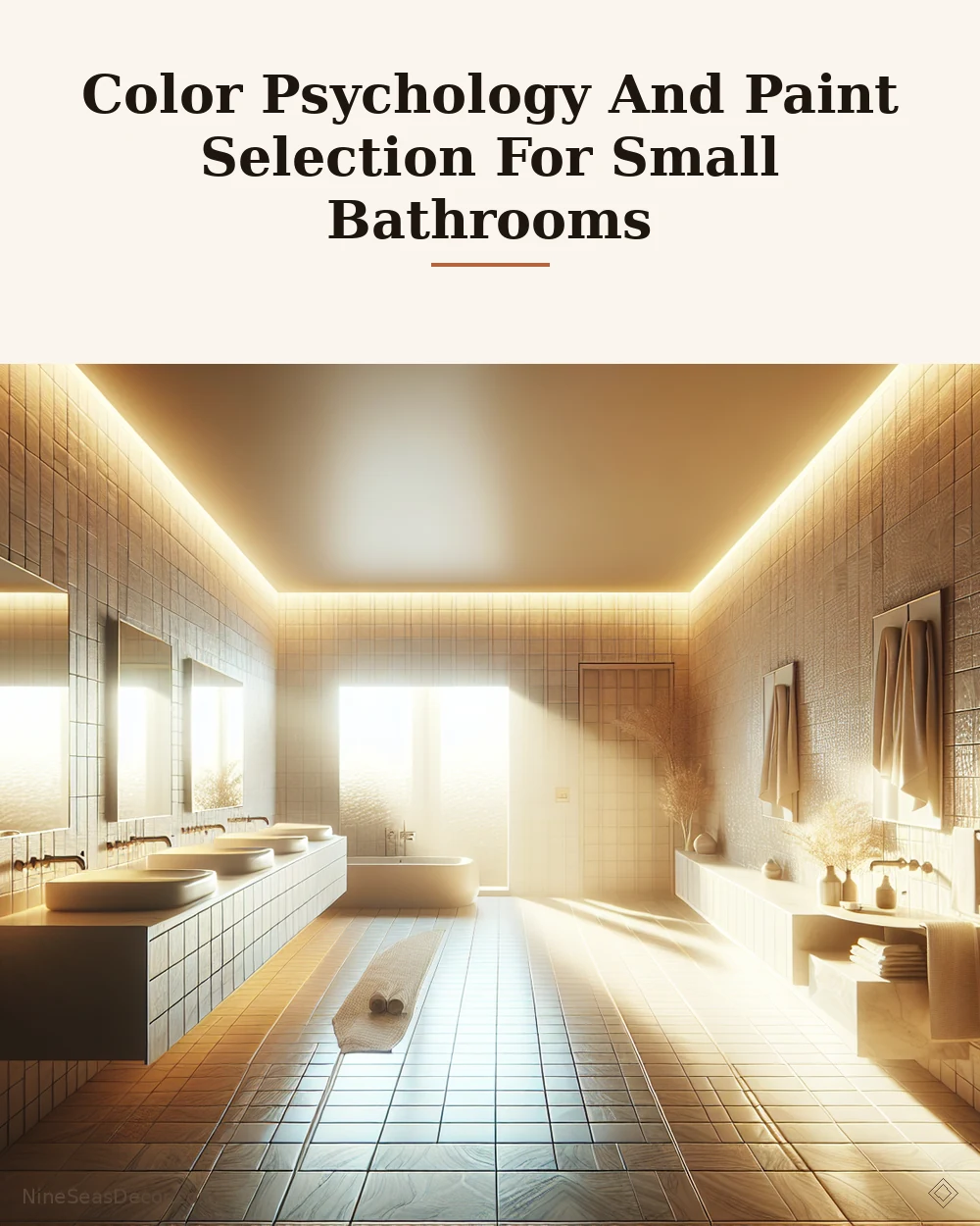 Color Psychology And Paint Selection For Small Bathrooms | NineSeasDecor.com