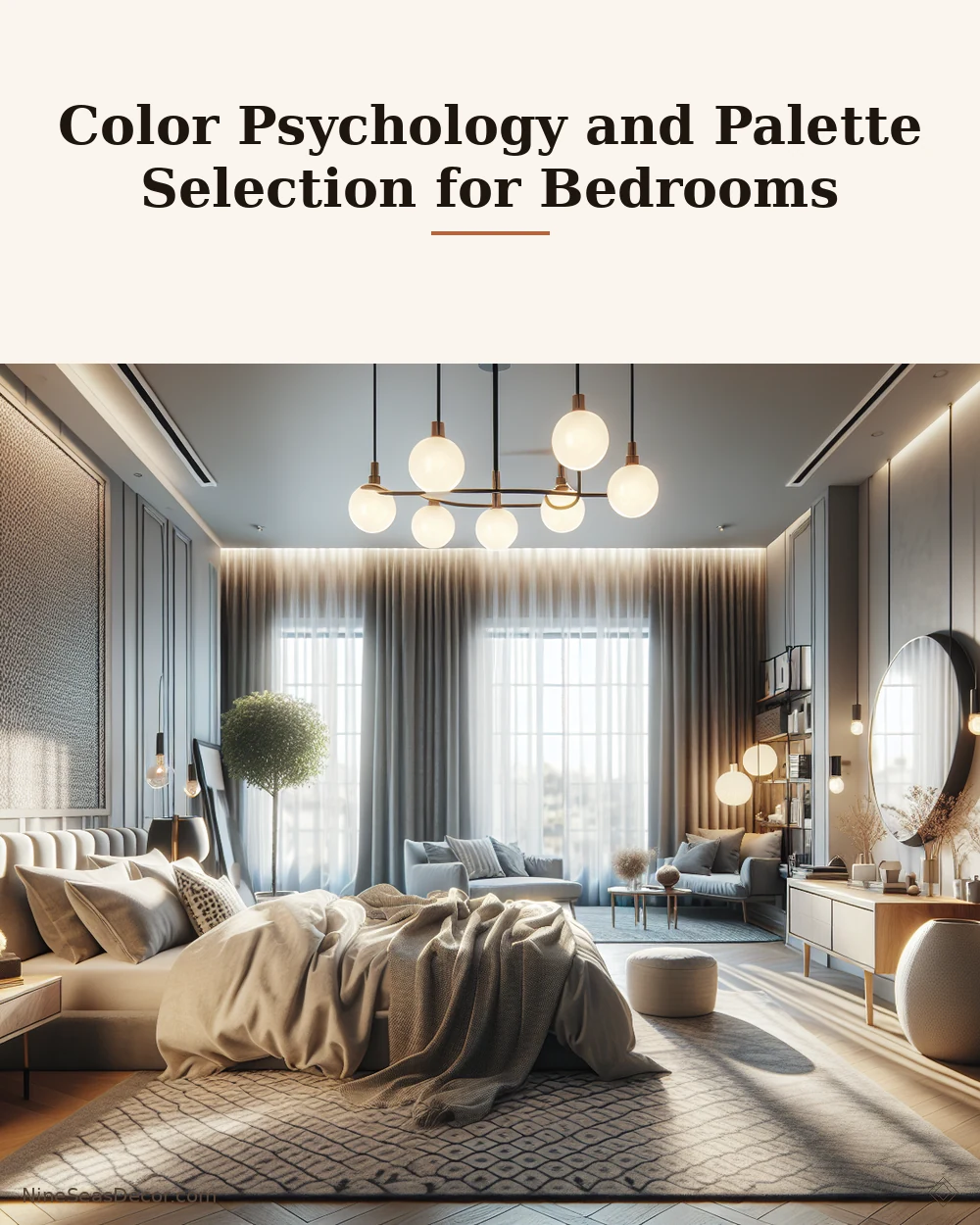 Color Psychology and Palette Selection for Bedrooms | NineSeasDecor.com