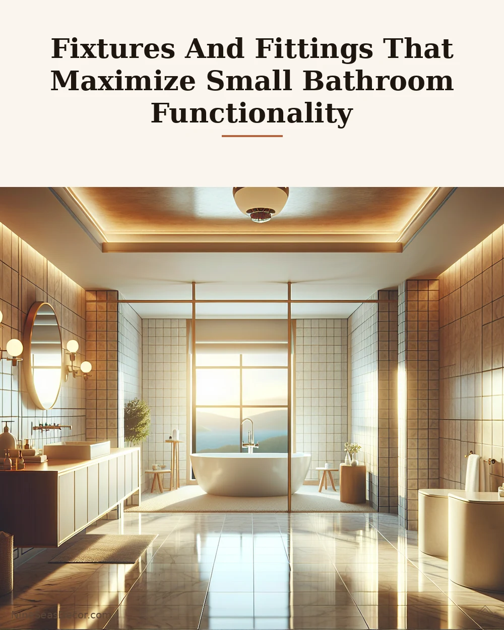 Fixtures And Fittings That Maximize Small Bathroom Functionality | NineSeasDecor.com