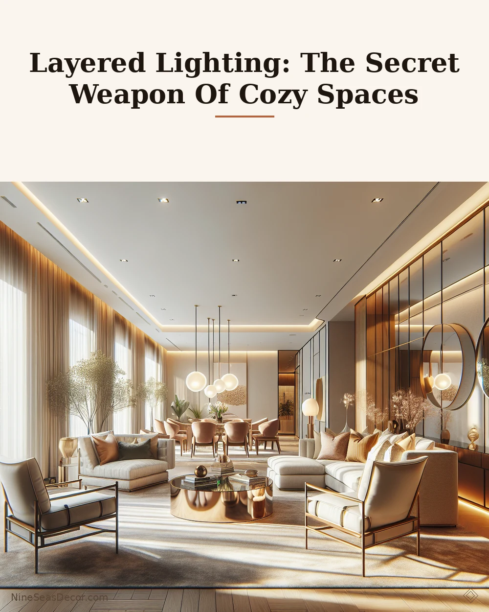 Layered Lighting: The Secret Weapon Of Cozy Spaces | NineSeasDecor.com