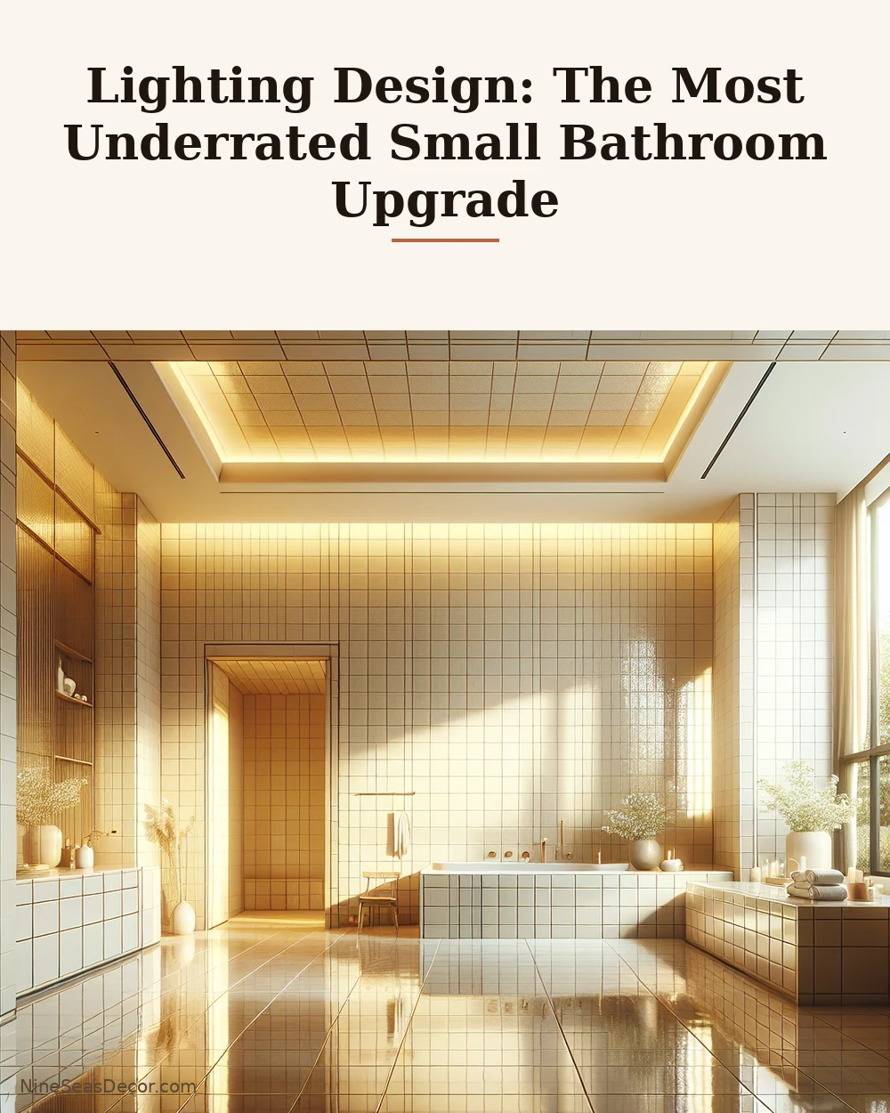 Lighting Design: The Most Underrated Small Bathroom Upgrade | NineSeasDecor.com
