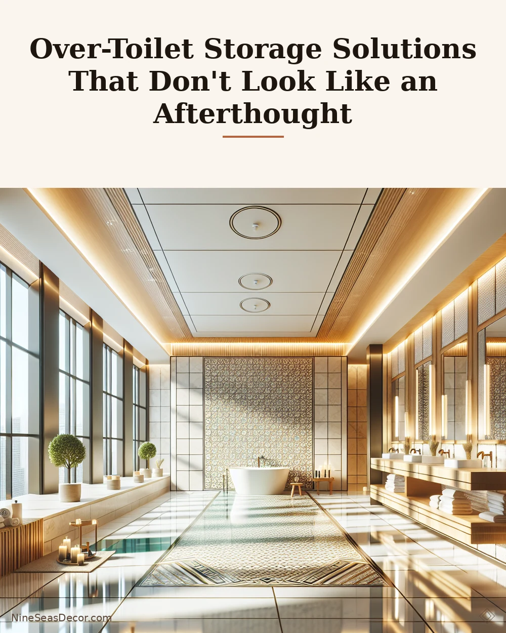 Over-Toilet Storage Solutions That Don't Look Like an Afterthought | NineSeasDecor.com