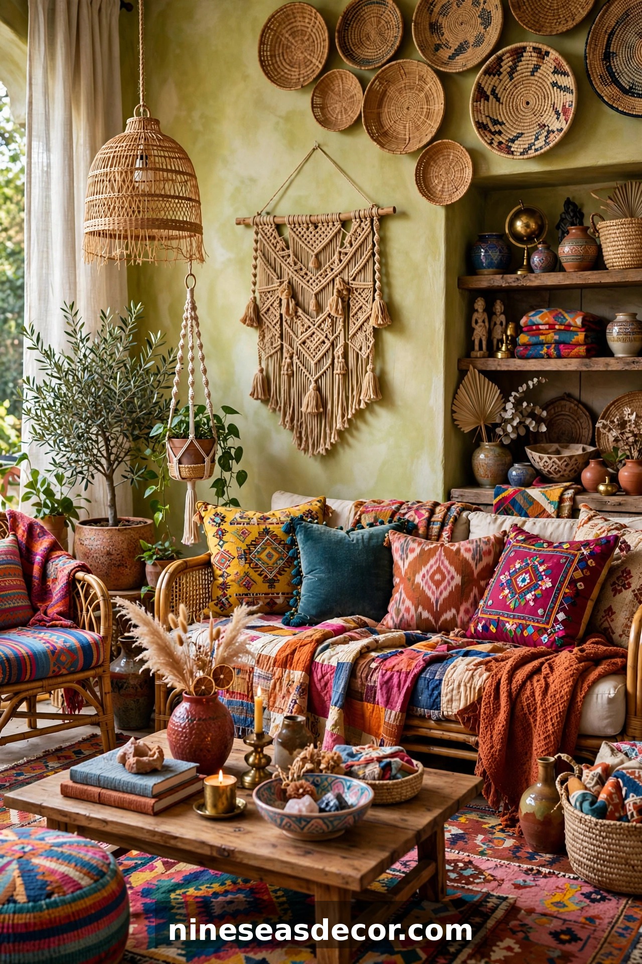 Bohemian And Eclectic Living Room Design Styles