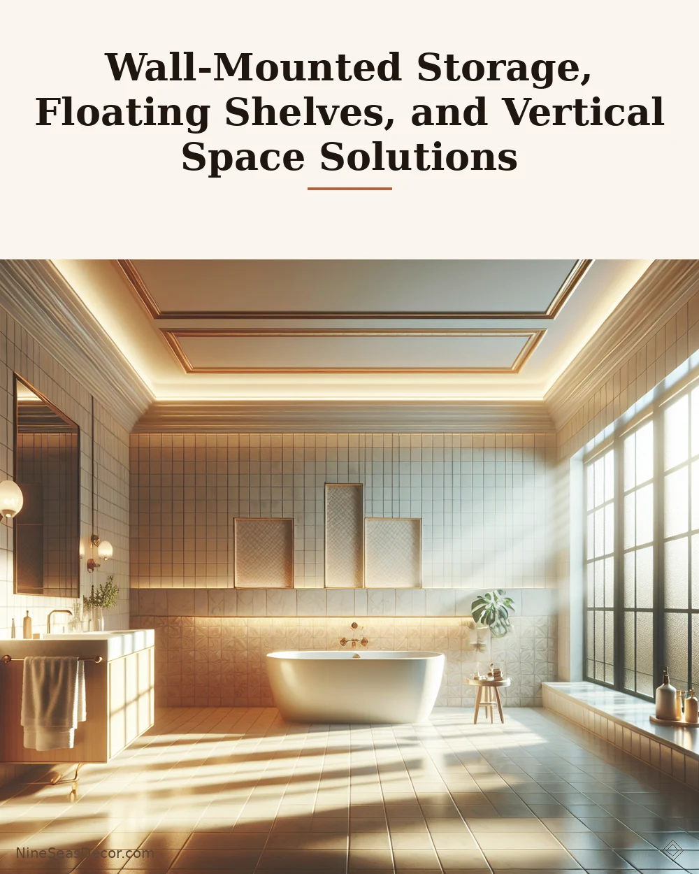 Wall-Mounted Storage, Floating Shelves, and Vertical Space Solutions | NineSeasDecor.com