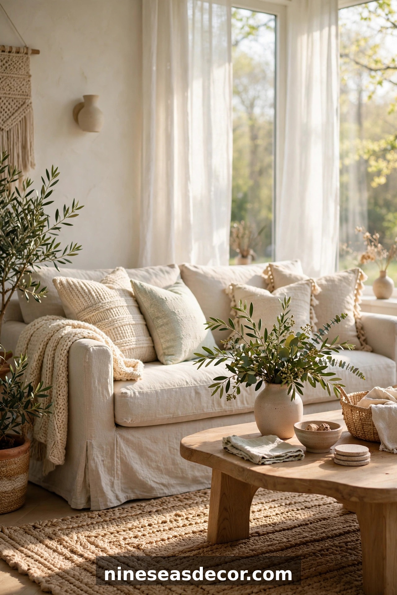 Spring Living Room Decor: Layering Textures And Light
