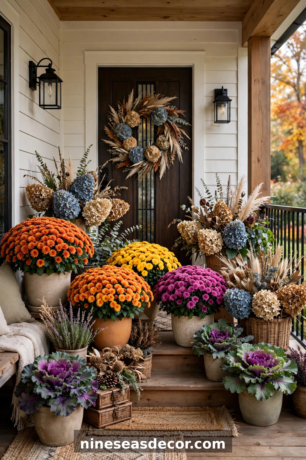 Fall Flowering Plants and Botanical Elements For Your Porch