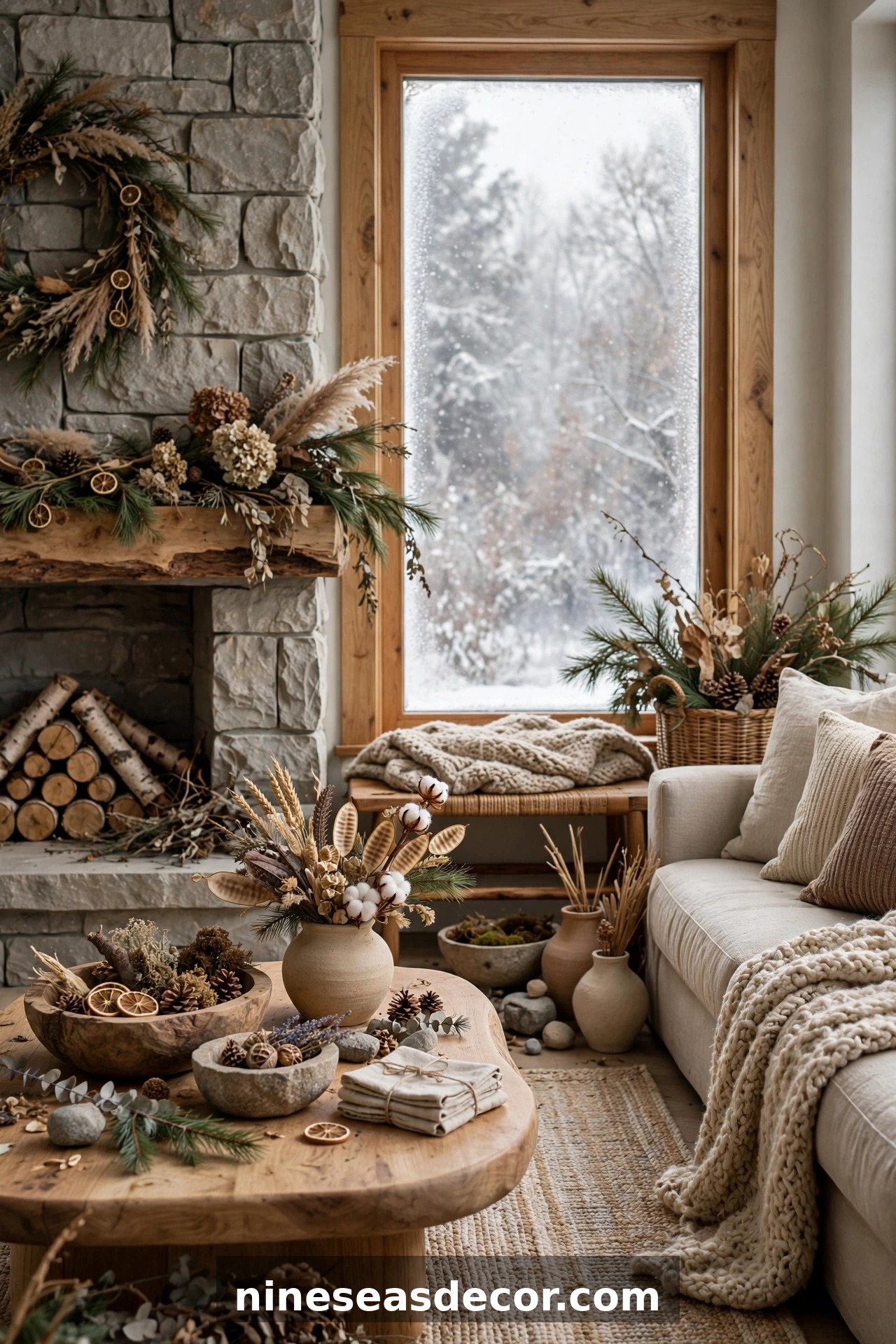 Natural Elements and Organic Styling For Winter